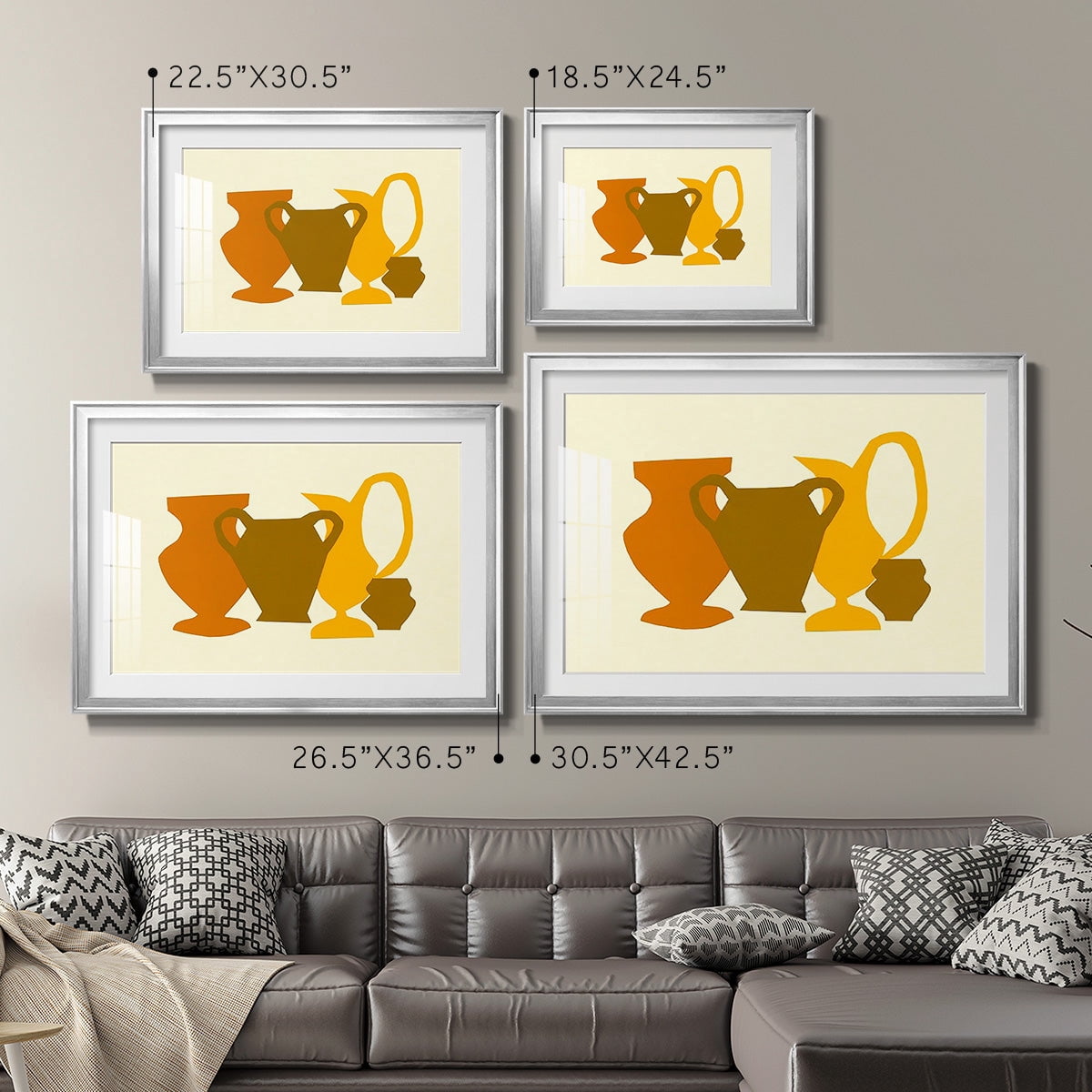 Posing Pottery II Premium Framed Print - Ready to Hang
