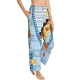 thumbnail image 3 of Kdxio Women's Comfy Stretch Giraffe Come Out From ZipperPrint Drawstring Pajama Pants-Medium, 3 of 9