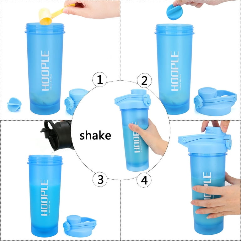 Shaker Bottle BPA Free 27 Oz. W/ Shaker Ball, Smoothies, Shakes, Fits  Cupholder