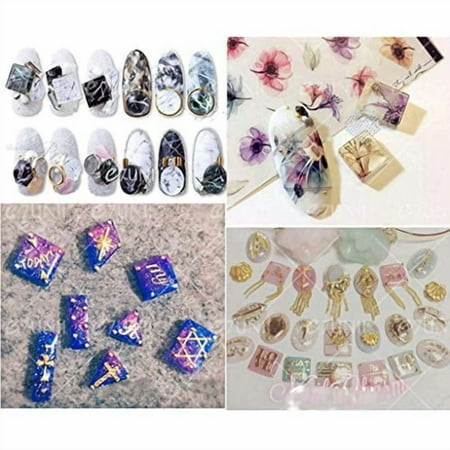 3D Nail Art Molds,36Pcs Mini Size Silicone Carving Mold,Leaves Flower Animals Template Acrylic Gel Resin Mold for Jewelry Making, one size