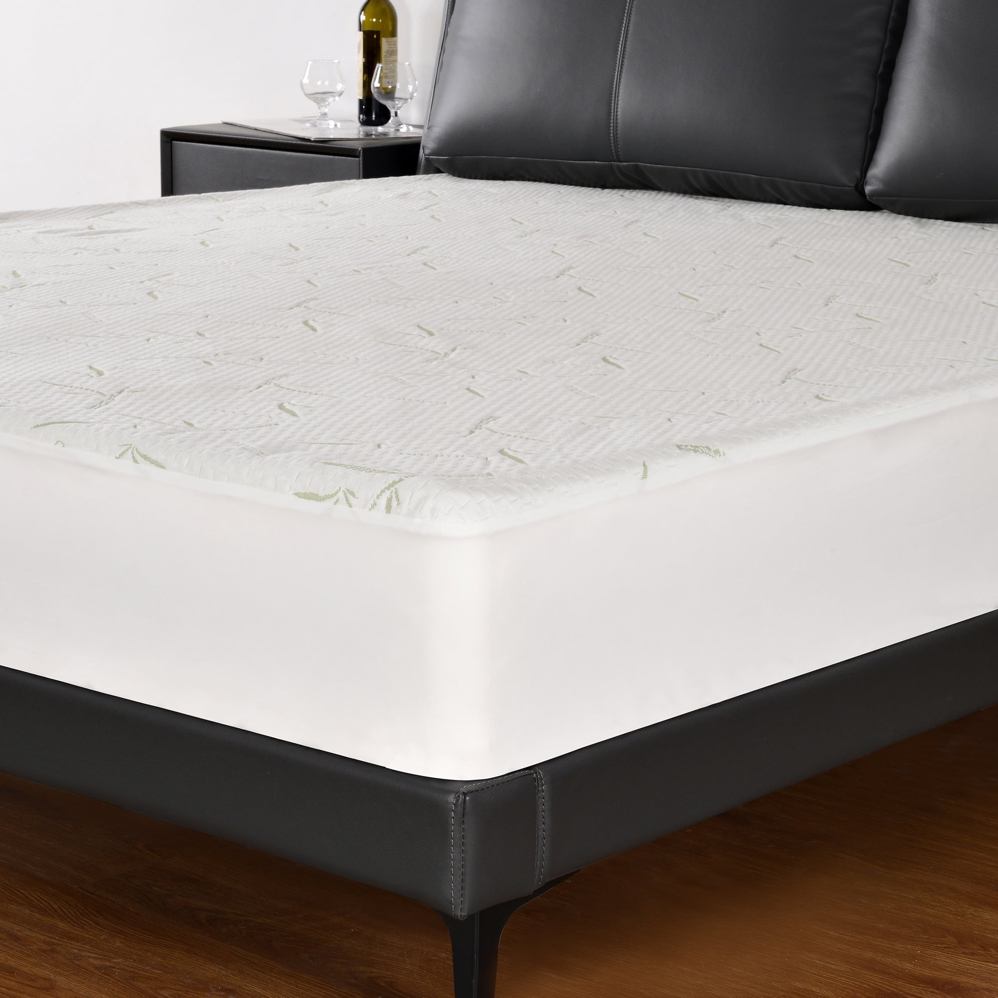 Details about   Waterproof Bamboo Mattress Protector Cooling Fitted Cover Deep Pocket Bed Pad 