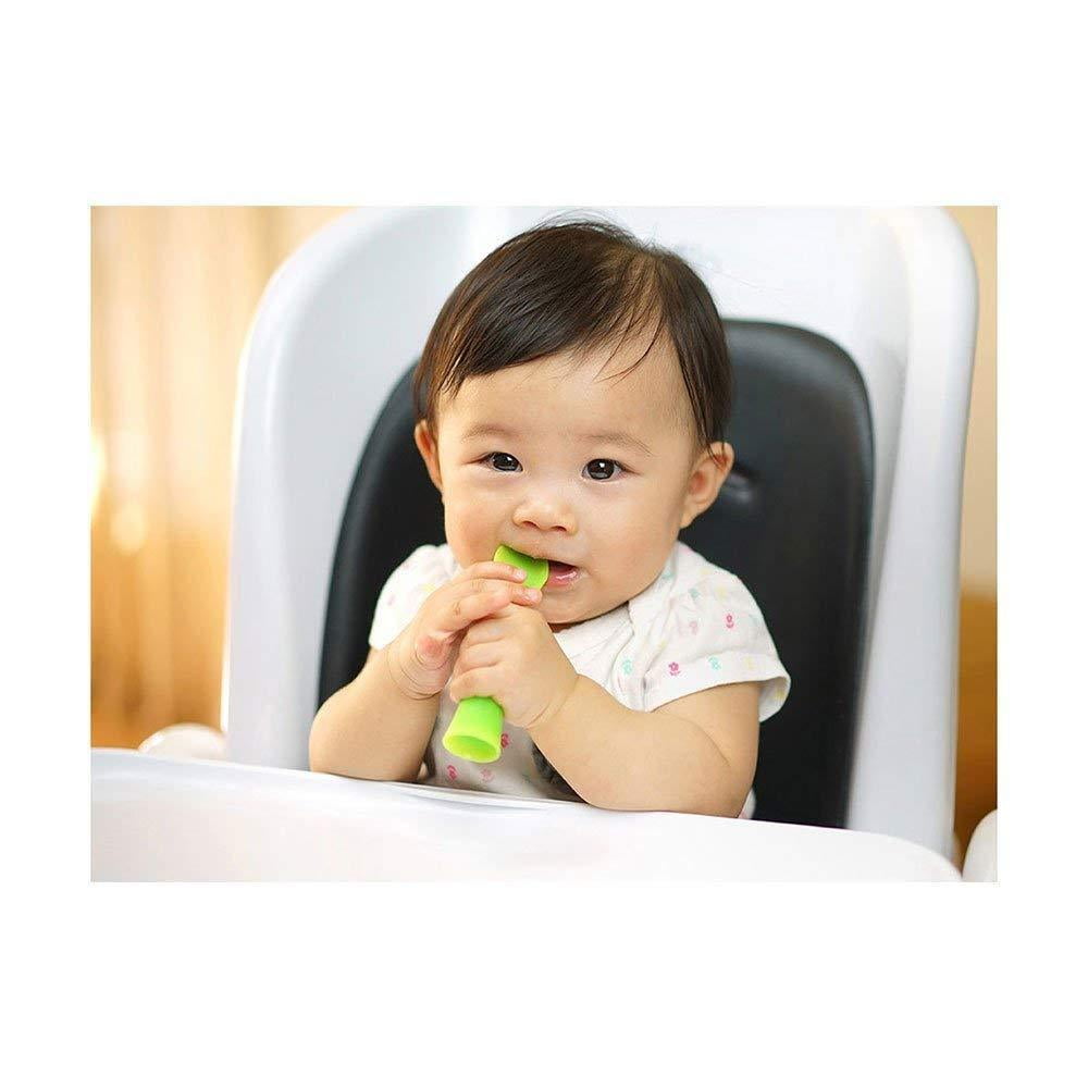 Olababy 100% Silicone Soft Tip Feeding Spoon for Baby Led Weaning 2-pack