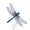 C, variant on HuiXinOu Simulated Colorful Dragonfly Hanging Ornament Outdoor Mosquito Repellent Decor Model with Pin and Rope for Yard Garden Home Decor