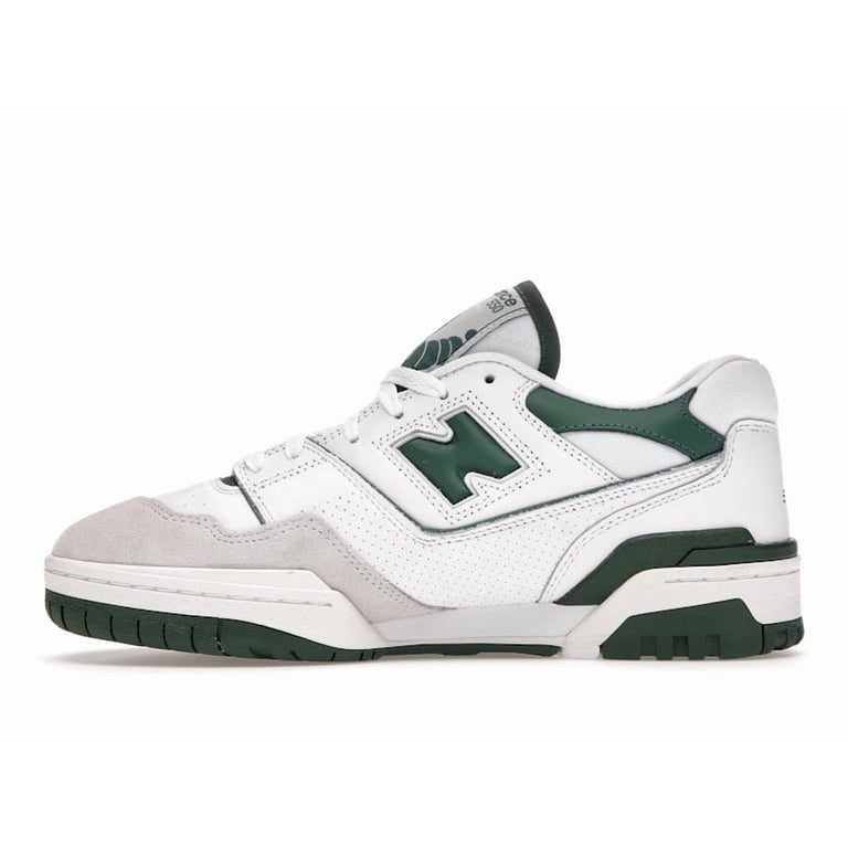 Green & White New Balance 550s - Men’s Size 9.5 - BB550WT1 - Leather & Suede New Balance 550s “White Green” - Men main image 2