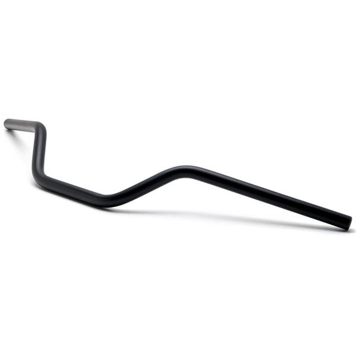 Krator Motorcycle Handlebar 7/8" Black Bars Euro Style Compatible with Honda CB 250 450 650 700 750 Nighthawk