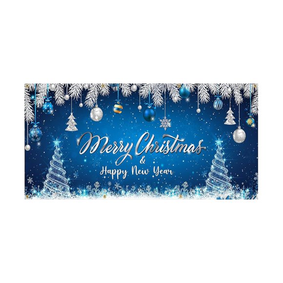 Eoozwa Christmas Garage Door Banner, Outdoor Cover for Holiday Parties Holy Night Backdrop for Xmas and Winter Celebrations