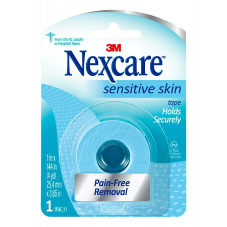Nexcare First Aid Tape, 1 in x 4 yd (Best Surgical Tape For Sensitive Skin)
