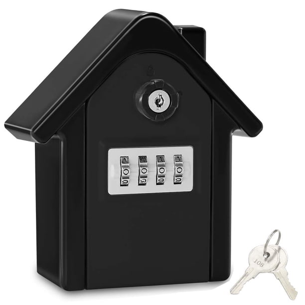 Caja de seguridad para llaves de pared Caja de seguridad para llaves con código digital y llaves de emergencia, caja de seguridad para llaves grande Formato de caja de seguridad para llaves