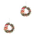 thumbnail image 3 of Injueey Guirnalda de Navidad artificial colgante simulación temática guirnalda de Navidad decoración reutilizable ornamento fotografía tipo tipo 6 2Conjunto, 3 of 6