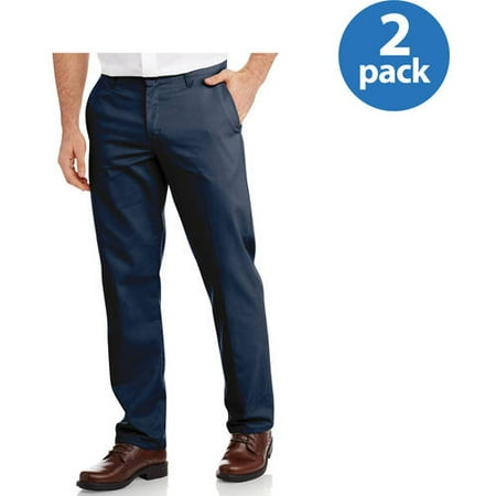 - Genuine Dickies Mens Slim Fit Flat Front Flex Pant, 2 Pack