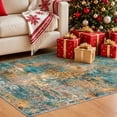 thumbnail image 3 of Roomisland Washable 3x4ft Entryway Rug Indoor, Non Slip Small Area Rug for Kitchen Bathroom Door Mat, Low Pile Floor Carpet with Rubber Backing, Vintage Farmhouse Decor, Easy Clean, 3 of 8