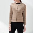 thumbnail image 2 of Vedolay Women's Winter Coats Ladies Open Front Casual Knit Tops Fleece Jacket Khaki,4XL, 2 of 5
