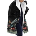 thumbnail image 4 of Uhndy Winter Jackets Coats for Women, Women Winter Long Sleeve Open Cardigan Casual Coat Trench Jacket Ladies Warm Slim Long Overcoat Outwear Coats Christmas Gifts for Women, 4 of 6