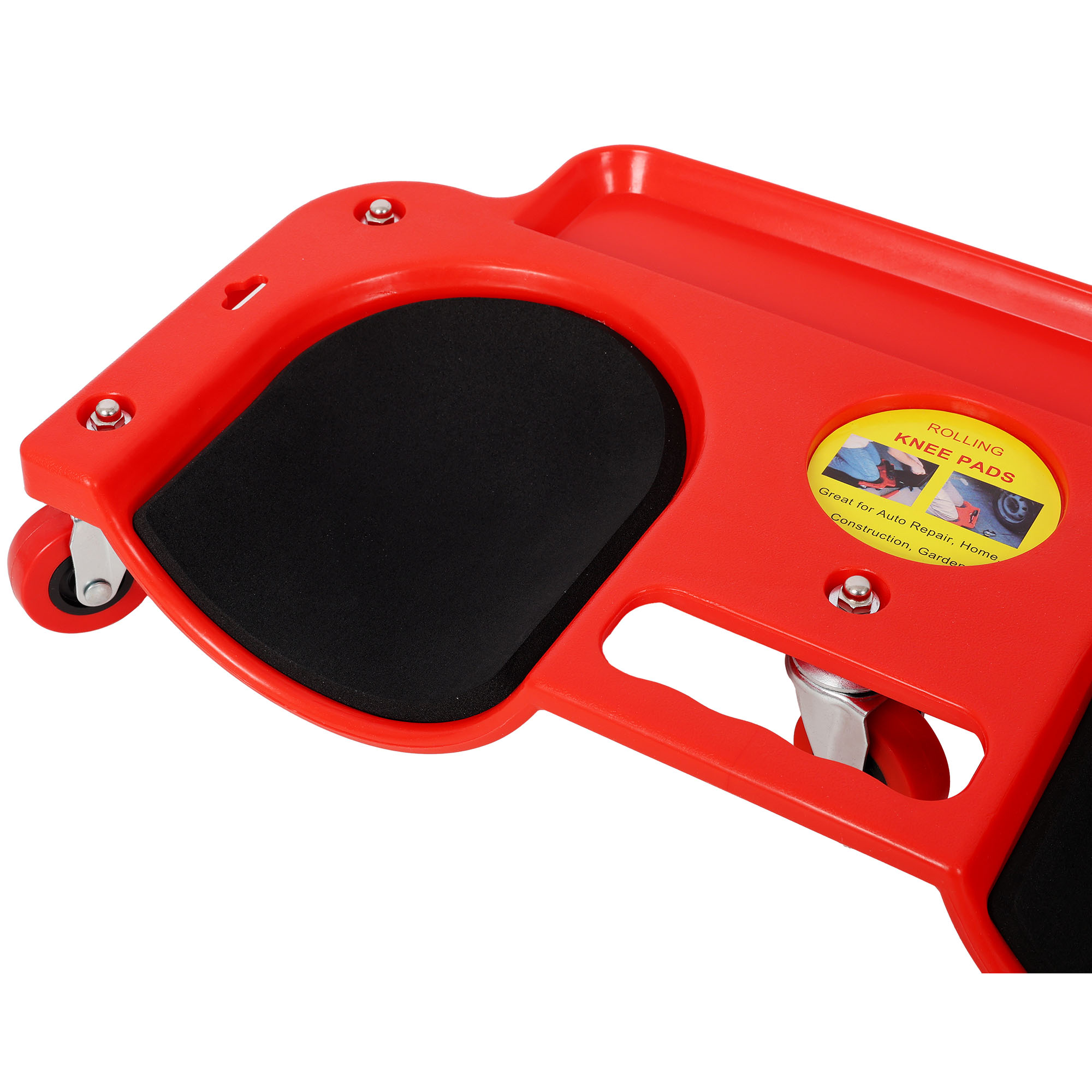 Rolling Knee Creeper Durable Knee Pads with 360 Degree Turn Casters and Tool Tray,for Garage Workshop Garden