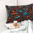 thumbnail image 4 of Kdxio Cotton Pillow Cases 14"x20" Pillowcases,Soft and Breathable Bedroom Pillow Cases-Doodle Barbeque-No Pillow Core, 4 of 5