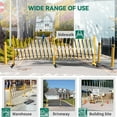 thumbnail image 5 of Danolapsi Double Expandable Gate,64"H x 120"W Folding Security Gate, Folding Door Gate, Steel Accordion Security Gate,Flexible Garage Door gate,360°Rolling Barricade Gate,Scissor Gate with Padlock, 5 of 7