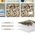 thumbnail image 4 of Yayeee Foldable Storage Basket for Shelves with Handles Waterproof Cloth Bins, Brown Flowers, 4 of 7