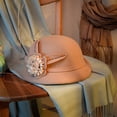 thumbnail image 4 of CoCopeaunt Fall, Winter, And South Korean Versions Of The Elegant Flower Wool Beret Retro British Curly Top Hat, 4 of 6