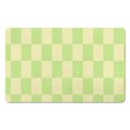 thumbnail image 1 of Checkered Bath Rugs - Soft, Absorbent, Non-Slip - Machine Washable | Ideal For Shower, Sink, Tub | Cute Small Indoor Doormat | 20x32 inches, 1 of 5