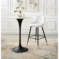 thumbnail image 2 of Bar Stool Chair Barstool, Velvet, White, Modern Contemporary Urban Design, Bar Pub Cafe Bistro Hotel Restaurant Hospitality, 2 of 8