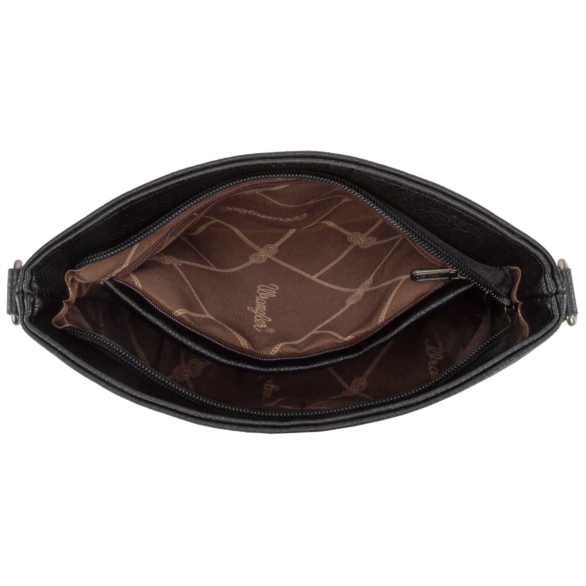 Wrangler Crossbody Purses for Women Two Tone Crossbody Bags Women Purses and Handbags, Black