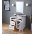 thumbnail image 4 of 36" Tennant Brand Durand Minimalistic Modern White Bathroom Sink Vanity ZK-1808-V36W-BS, 4 of 7