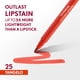 thumbnail image 2 of Lápiz labial COVERGIRL Outlast 25 tangelo teñido satinado vegano, 2 of 7
