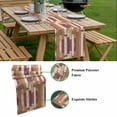 thumbnail image 5 of Brown Beige Table Runner - 36 Inch Long, Kitchen Dining Table Runner Dresser Scarves, Vintage Farmhouse Shabby Wooden Grain Farmhouse Decor for Coffee Tables Wedding Party Banquet, 5 of 8