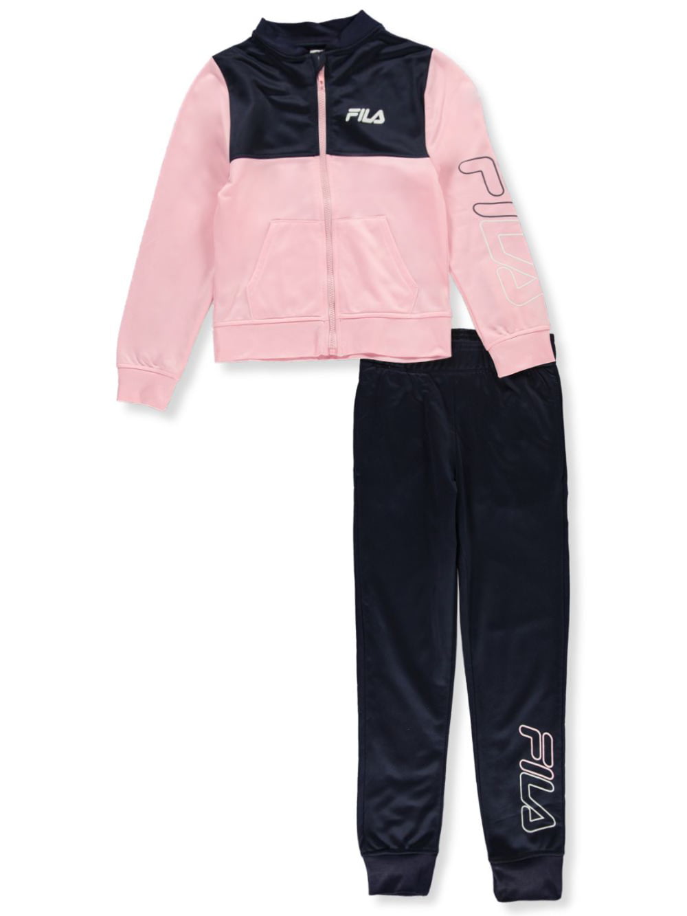 FILA - Fila Girls' Pieced 2-Piece Tracksuit Outfit (Toddler) - Walmart.com