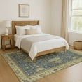 thumbnail image 7 of Addison Rugs Mayfield Premium Machine Washable Traditional Border Blue Rectangle Rug, 8' x 10', 7 of 7