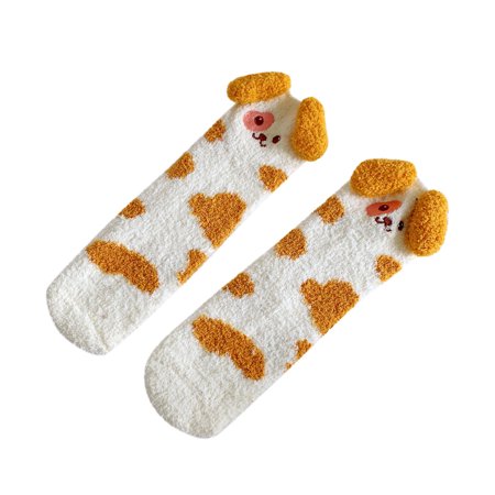 

Gift Winter Fuzzy Socks Comfy Warm Home Cartoon Soft Slipper Thick Womens Socks Mens No Show Socks