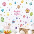 thumbnail image 4 of Happy Easter Egg Window Stickers Decorative Wall Decals for Home Party Decoration 12x18 Inches Colorful Spring Holiday Art Vinyl Sticker, 4 of 6