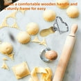 thumbnail image 6 of Wooden Handle Cookie Cutter Set Fluted Edge Pastry Mold For Making Decorative Cookies Dumplings And Pasta Edges Baking Tools For Holiday Treats And Party Snacks, 6 of 6