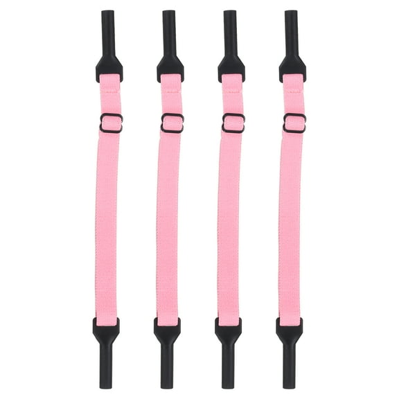 Uxcell 4pcs Glasses Strap Adjustable Spandex Eyeglass String for Men Women, Pink