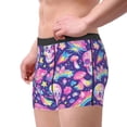 thumbnail image 2 of Balery Skull rainbow mushroom colorful Calzoncillos bóxer para hombre, ropa interior de algodón suave y transpirable con cinturilla de nailon-X-Large, 2 of 5