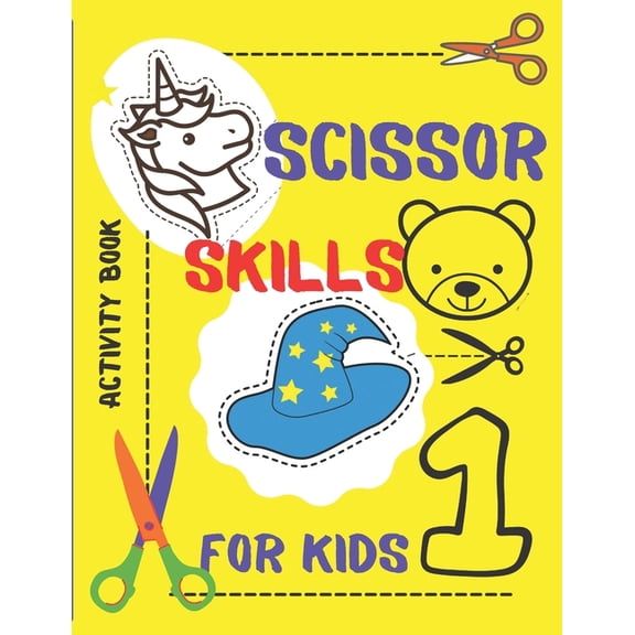 ACTIVITY BOOK: Age 3 to 5 years.Practice of cutting for children with scissors.Children 3,4,5 years old.Animals. Figures, (Paperback)