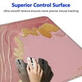 thumbnail image 3 of nygtbtfer Mouse Pad with Wrist Rest Support,Cute Made Non Slip Rubber Base Mousepad, Ergonomic Mouse Wrist Rest Pad Computer Laptop Mousepad (Pink Rose Gold) 31.5x11.8 in, 3 of 6