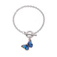 thumbnail image 1 of Joyería de mariposa Pulsera de collar de aleación de elegancia encantadora portátil única para niñas y mujeres, 1 of 1