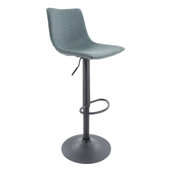 LeisureMod Tabouret de Bar Moderne Réglable Tilbury avec Repose-Pieds & Pivotant à 360 Degrés