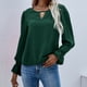 thumbnail image 2 of Blusa de lunares de manga larga con cuello alto y cuello alto a principios de primavera para mujer Pompotops  gfhjh15442, 2 of 4