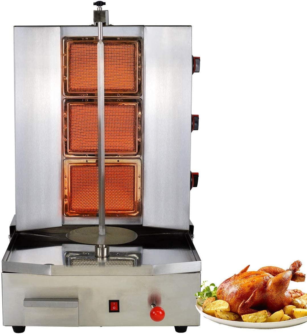 LLink Commercial Shawarma Grill Doner Kebab Propane Gas Machine 3
