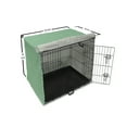 thumbnail image 6 of Abstract Green Dog Crate Cover, Gingham Pattern Crossing Lines and Little Squares, Easy to Use Pet Kennel Cover Small Dogs Puppies Kittens, 7 Sizes, Forest Green Fern Green, by Ambesonne, 6 of 6