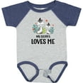 thumbnail image 3 of Inktastic Zebra My Boppa Loves Me Boys or Girls Baby Bodysuit, 3 of 5