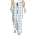 thumbnail image 2 of Kdxio Women's Comfy Stretch Blue CheckboardPrint Drawstring Pajama Pants-Medium, 2 of 9