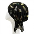 thumbnail image 3 of Head Wrap Scarf Women India Muslim Elastic Turban Print Cotton Hat Scarf Wrap, 3 of 9