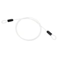 thumbnail image 1 of Uxcell Dia Vinyl Coated Stainless Steel Cable with Loop, Flexible Wire Rope Security Chain Lanyard for Outdoor Lighting 3/16" 5ft White, 1 of 7