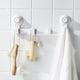 thumbnail image 4 of Ganchos de ventosa resistentes, organizador de pared extraíble de 4 filas para baño y hotel, perchero adhesivo sin taladro para ropa, toallas y almacenamiento de pared., 4 of 8