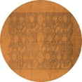 thumbnail image 1 of Ahgly Company Indoor Round Oriental Orange Industrial Area Rugs, 8' Round, 1 of 4