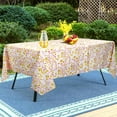 thumbnail image 2 of Nappe d'Extérieur Imperméable avec Trou pour Parasol pour Table Rectangulaire 60x84 Pouces Nappe de Patio à Fleurs Roses avec Fermeture Éclair, 2 of 5