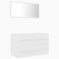 thumbnail image 3 of vidaXL Bathroom Furniture Set 2 Piece Chipboard Storage Washroom Multi Colors, 3 of 36